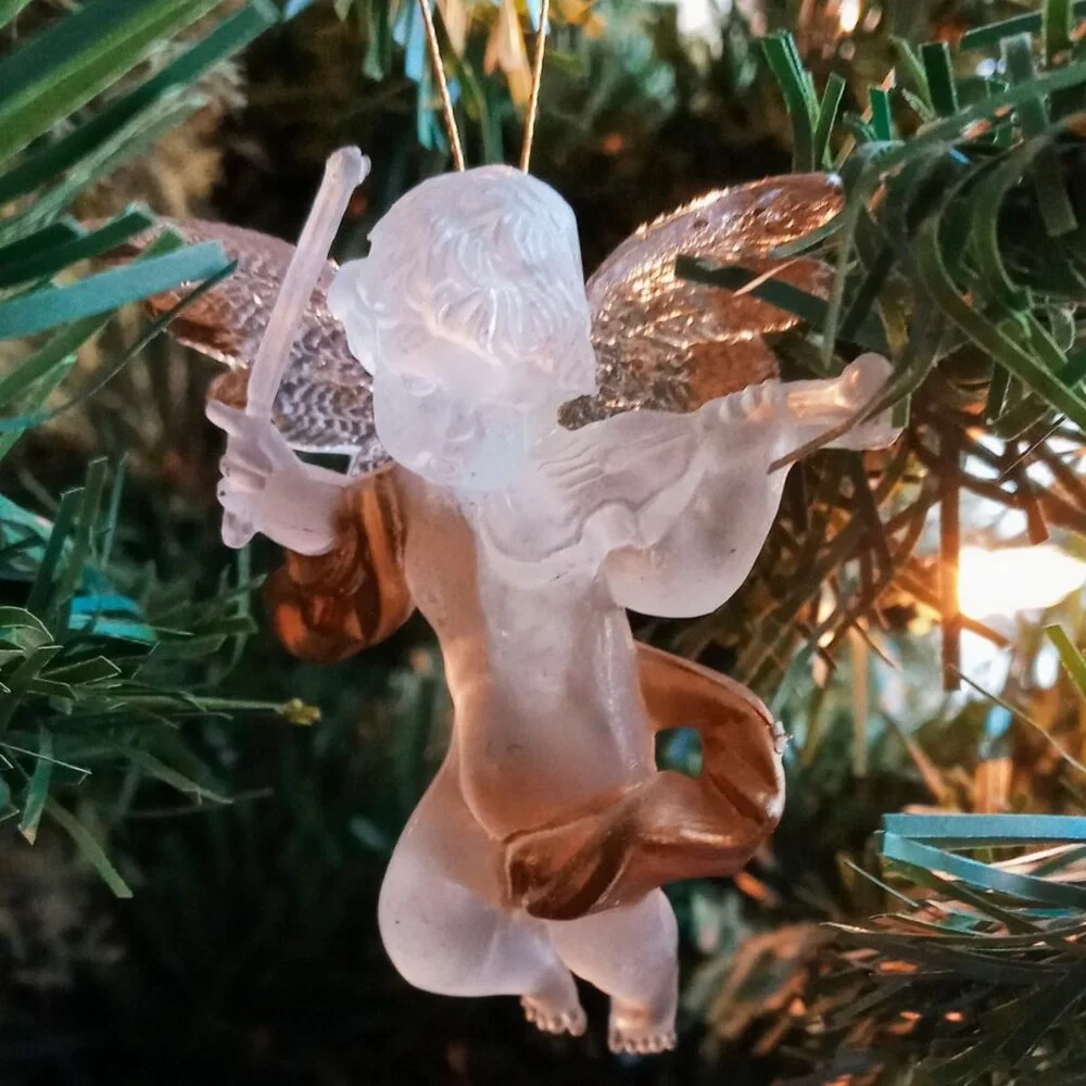 ⚡FINAL SALE⚡Nice Set of 6 Beautiful Cherub Angel Vintage Christmas Ornaments - Picture 5 of 7